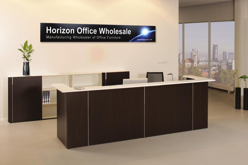 RECEPTION Counter, Desk & Extension Range of stylish, contemporary reception units.