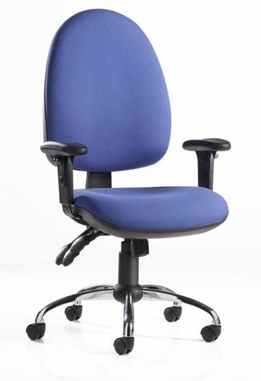 SEATING Task ST1 Chair 2 Lever task chair Vantage Operator Chair 2 Lever operator chair Blue (B) (K) ST1 - Extra padded back Wine (W) Overall W 545