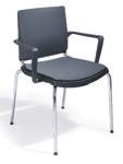 Overall W 450/580 Overall H 840 Overall D 570 Green (1600) Grey (2200) Red (1700) S0824-0600 Visitor chair with arms 147.