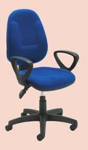Stock Fabric Colours Economy/Ergonomic Chairs BLUE Blue CHA Charcoal Prism High Back Shown