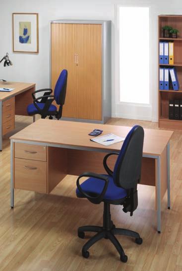 Office Desking DESKS 149 Standard Workstations Single Pedestal Desk (2 Drawer) SPZIMSW12SP2D* 1200 x 800 x 720 283 149 SPZIMSW16SP2D* 1600 x 800 x 720 311 164 SPZIMSW18SP2D* 1800 x 800 x 720 334 176