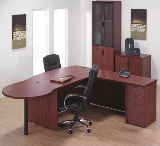Executive Desking DESKS 209 Prime executive desking with a rich finish and fine detailing Offering rich