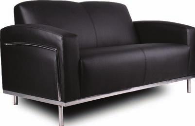 reception furniture SUPERB QUALITY EXCEPTIONAL VALUE 1year Sofa Range 2, Single Bonded Leather SPMS1/BL/BLK Width: