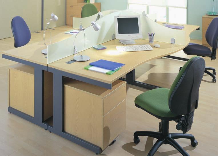 Office Desking QUALITY DESKS ONLY 180 office furniture Workmode real systems desking Workmode offers both a Cantilever Frame & Panel End option - mobile, or desk high pedestals and tambour, double