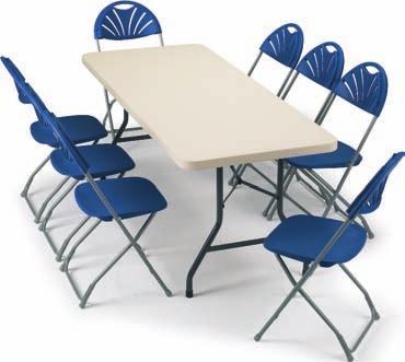 Café & Breakout Polyfold Lightweight Tables all round durability for schools, canteens, offices and home use