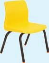 Education Chairs P6 Leg Chairs ergonomic polypropylene chair with lumbar support Size 6 P6 LEG CHAIRS FROM 19 CHARCOAL YELLOW BLUE GREEN GREY BLACK RED Frame colours are available in Black, Grey,