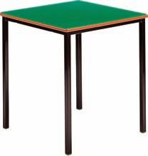 Education Tables Fully Welded Tables strong and sturdy steel frames Tables are designed for severe educational use and are compliant with BS EN 1729.