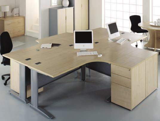 Office Desking Jetstream stylish and distinctive cantilever leg support system DESKS 139 office furniture Right Hand shown Rectangular Workstations SPZJT8080CW* 800 x 800 x 727 250 139 SPZJT1280CW*