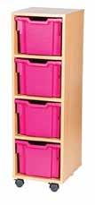 Yellow Green Cyan Pink Orange Lime Blueberry Kiwi Strawberry Purple Grape Lemon Clear Light Grey Double Bay Storage Units Mobile tray storage units come with an 18mm Beech MDF carcass with an 8mm