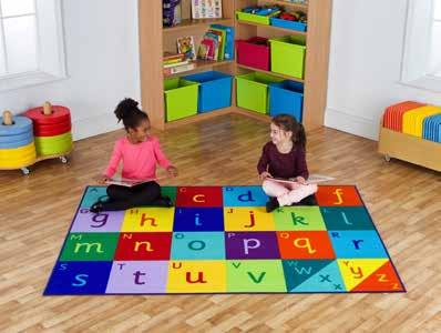 FAX 020 824 762 A-Z Carpet LIBRARY CARPETS The A-Z carpet is designed specifically with Key Stage 1 Literary Curriculum relevance in mind.