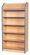 00 Edge colour options: Library Bookcases Red Blue Yellow Green Beech These display bookcases are available as single or double units with adjustable shelves and an 18mm Beech MDF carcass with 18mm