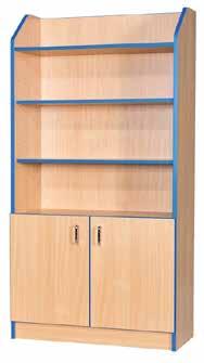 00 Edge colour options: 119 Red Blue Yellow Green Beech Library Corner Bookcases Ideal for corners as a space saving option and comes with adjustable shelves.