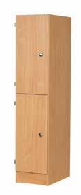 WOODEN LOCKERS Wooden Lockers PHONE 020 824 2162 All lockers come with a solid 18mm Beech MDF carcass, are supplied with a lock to each door and are fitted with fold back safety hinges.