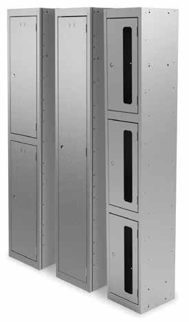 FAX 020 824 762 Kontrax Lockers KONTRAX LOCKERS The Kontrax locker range is robust, hard wearing and available in 2 depths and compartment configurations.