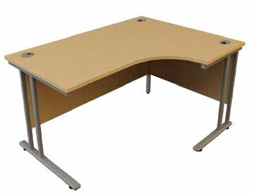 FAX 020 824 762 GIORGIAN DESKING Giorgian Cantilever Desk The Giorgian range of desking come with 2mm tops, 2mm edging and cable ports.