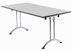 FAX 020 824 762 Giorgian Foldaway Tables GIORGIAN TABLES The Giorgian foldaway tables come with a 2mm top and are available with either straight or curved feet in Black or Chrome.