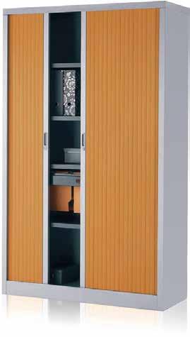 FAX 020 824 762 Ariv 2 Colour Tambour Units These Ariv side opening tambour cupboards come with a Graphite body with wood imitation shutters or Silver Aluminium body with Silver Aluminium or wood