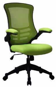2 8 hour usage rating Seat base measures 490W x 0D 2 Luna Mesh Back Chair The Luna Mesh Back chair has a single lever for gas height adjustment and has a tilt