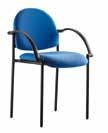 The frames come in Black or Chrome and the chairs are stackable.