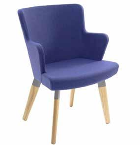2 Seat Height 40mm Fabric options on pages 224-22 Wollaston Wooden Leg Chair The Wollaston range of contemporary soft seating combines style and comfort and is available with
