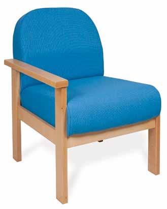 Available as a standard chair or armchair and comes with a square or rectangular coffee table. This range is ideal for reception and lounge areas.