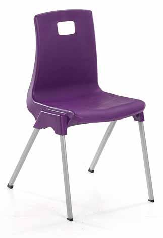 FAX 020 824 762 1 ST Educational Chair CLASSROOM CHAIRS Ergonomically designed for correct posture and the smooth lines give a clean shape