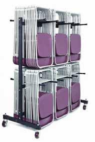 Comfort folding chairs. Please check your space has the required height clearance of 2.4 metres.