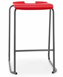 The polypropylene seat is flame retardant making it suitable for usage in all environments.