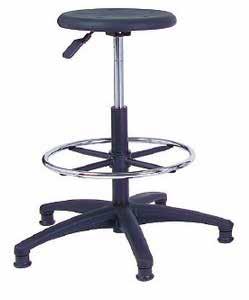 9 Only available with glides NEW Tresham Draughtsman Stool The Tresham Draughtsman height adjustable saddle stool is supplied with a Black polyurethane