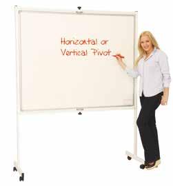 MOBILE BOARDS PHONE 020 824 2162 Double-Sided Mobile Writing Boards Freestanding double-sided whiteboard on a height adjustable stand which can adjust upto 2.2m.