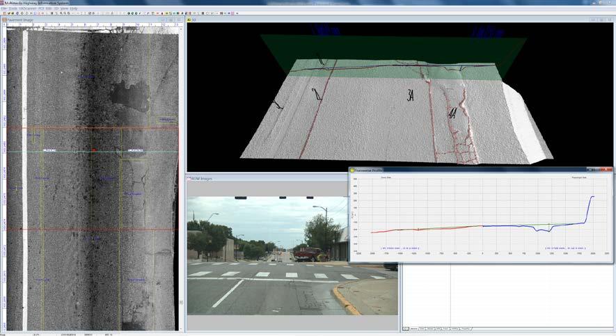 data collection. However, since the UAV runway was newly constructed, no cracking was observed on the pavement surface. Figure 3.3. Example Highway Cracking Data 3.