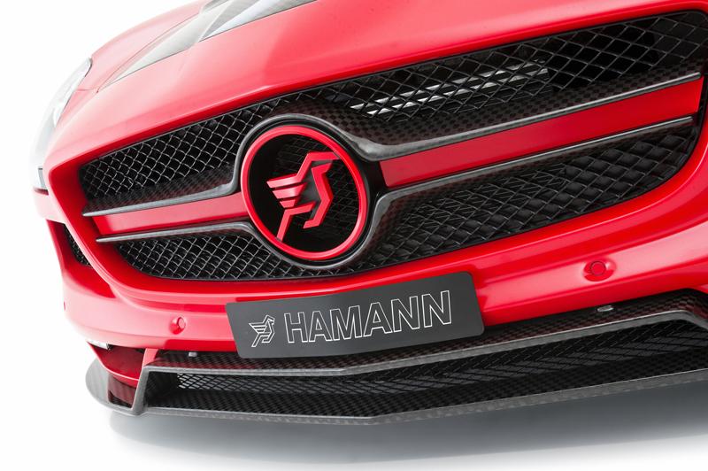 Aerodynamics in Carbon front grill cover EVO in clear-coated Carbon checkered flag for