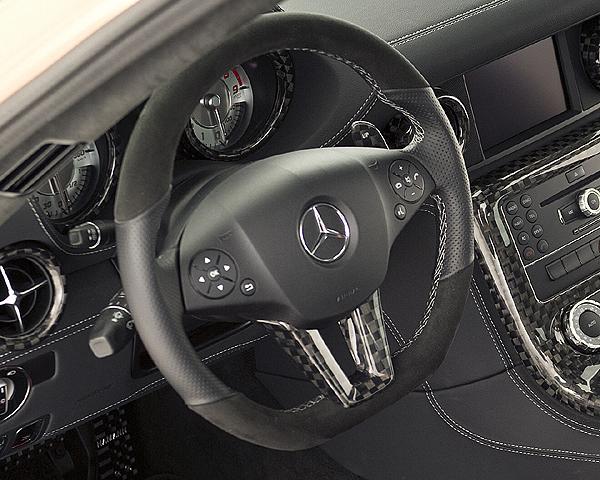 Accessoires Carbon sport steering wheel in leather / Alcantara for AMG SLS C197 / R197 including