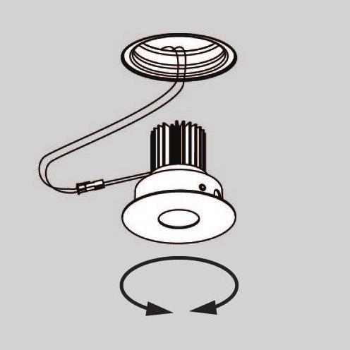 Fixture wiring connection 8.