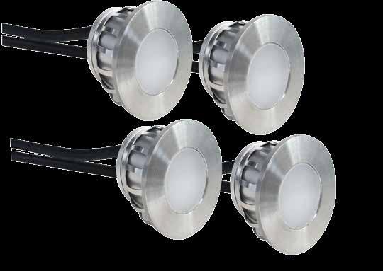Round or Square styles Quick connect DIY install Sold per pack of 4 Decklights IP65 for both indoor 20,000 hours