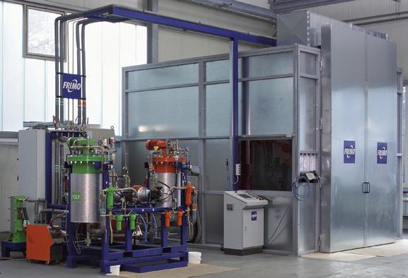 FRIMO PURe Mix for spraying applications. PURe Mix Spraying Machines FRIMO offers PURe Mix spraying machines for different applications, however mainly for spraying PU surfaces.