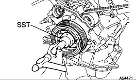 a. Install the crank angle sensor plate as shown in the illustration.