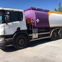 2007 (57 PLATE) SCANIA P310 TANKER, MANUAL GEARBOX