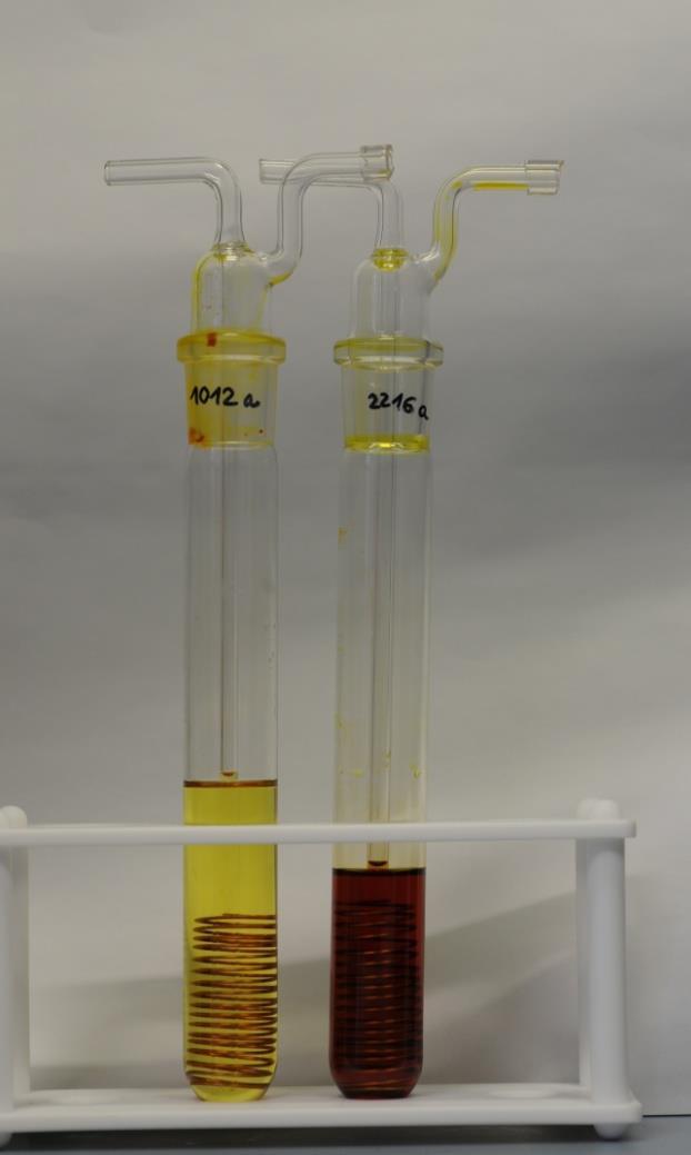 Resistance to degradation GTL inhibited oil versus conventional inhibited oil GTL inhibited oil Acidity 0.