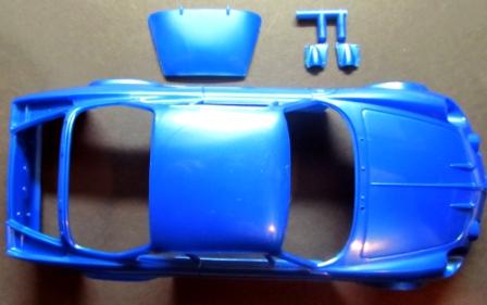 I will Bare Metal Foil the car prior to installing the decals. I used a custom paint mix that was mixed to be a deeper Blue than factory color Ford Maui Blue.