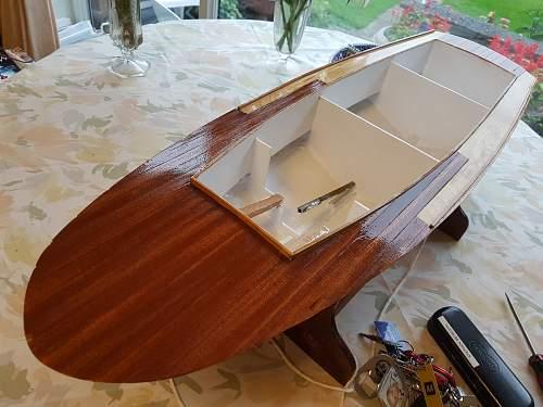 After collecting dust for more than 30 years and the sad passing away of my father, I decided to get the boat down and make a fresh start with the intention of