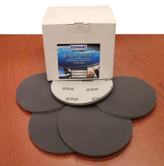 EKASKY - Foam Backed Mesh Sanding Discs DISCS Specialty Discs EKASKY is a fl exible foam backed abrasive disc ideal for sanding both smooth and profi led surfaces.