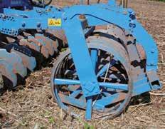 Leaf springs for excellent disc guidance Perfect levelling with levelling work tines Working depth adjustment easy and comfortable For precise depth