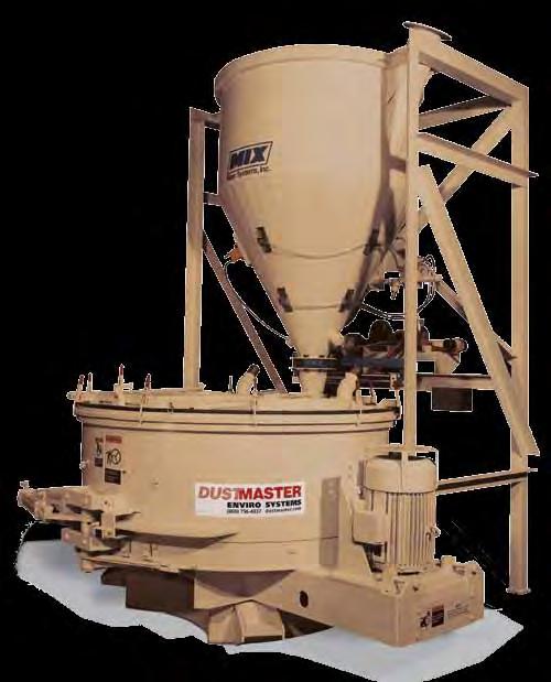 Enclosed design provides full control of fugitive dust Unique three-dimensional mixing action System utilizes a weigh