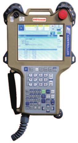 This multi-function panel allows users to teach, edit, and monitor information such as current position and I/O signals and also serves as an interface to peripheral equipment.
