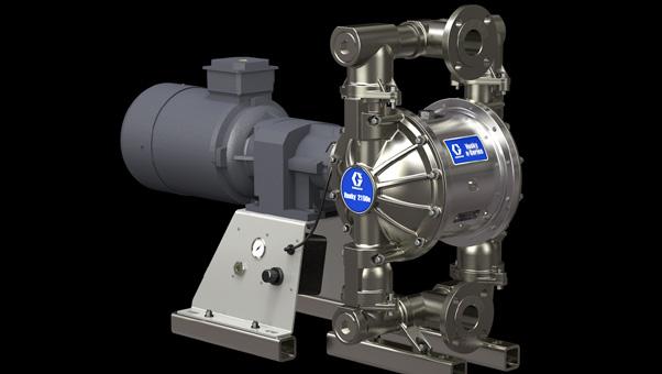 lines or closed valves Energy efficient electric drive reduces energy consumption up