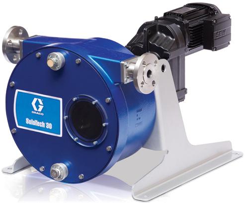 SoloTech 23 Max flow rate of 5 gpm (18.9 gpm). Typically used for chemical metering applications.