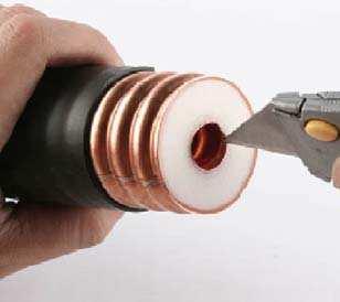 Couper la gaine 4 5 6 Cut cable flush with