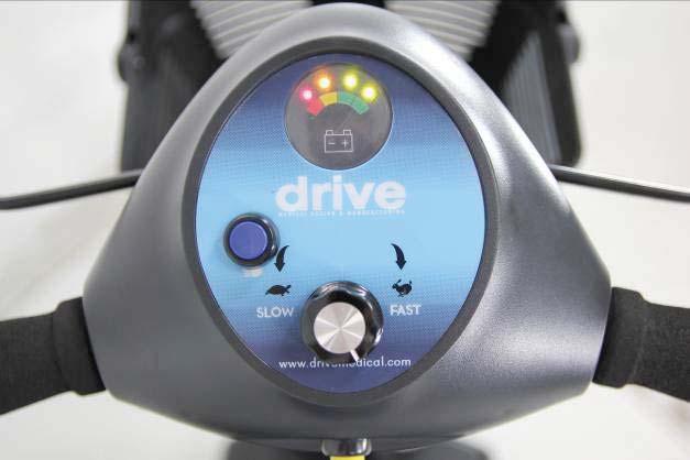The power eye should switch off and the key can be removed if required. Speed Dial Turn the speed dial to determine the maximum speed of the scooter.