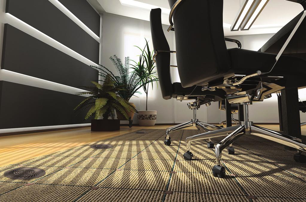 DESCRIPTION The SMARTEMP Inclined Floor Swirl Diffuser, type ISF-AD (figure 1), is a high induction, low air velocity floor swirl diffuser for optimising occupant thermal comfort in task-ambient
